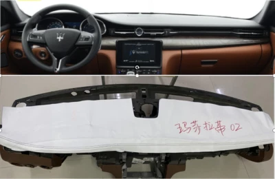 Custom Alcantara Car Dashboard Cover Wrap for Maserati Quattroporte 2013-2019 - Image 1 of 4