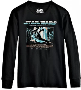 Authentic Boy's Size M, Star Wars Darth Vader T-Shirt, Black, Long Sleeve, NWT - Picture 1 of 6