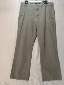 BELLISSIMO Banana Republic pantaloni chino dritti Gavin verde oliva kaki 34x30 - Foto 1 di 7
