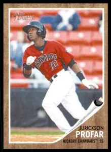 2011 Topps Heritage Minor League Jurickson Profar Hickory Crawdads #189 - Picture 1 of 2