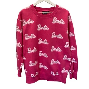 Maglione Juniors Barbie rosa stampa tutto over taglia XL - Foto 1 di 5
