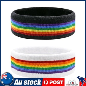 Sweatband Elastic Sweat Head Bands Athletic Sweat Band for Men & Women - Picture 1 of 18