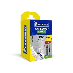 Tubo interno MTB Michelin Aircomp Latex - 26" x 1,9-2,25" (Schrader) - Foto 1 di 1