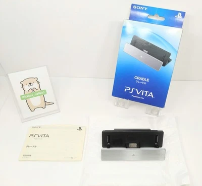 Base Estación de Acoplamiento Soporte de Carga con Caja Sony PS Vita PCH-ZCL1J Probado 1006E Foto 1 de 4