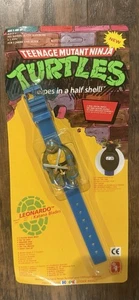 Orologio TMNT digitale Teenage Mutant Ninja Turtles Leonardo 1988 non perforato nuovo - Foto 1 di 3