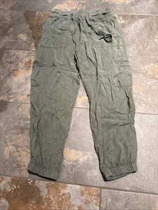 Joggers cargo donna American Eagle taglia small verde militare - Foto 1 di 5