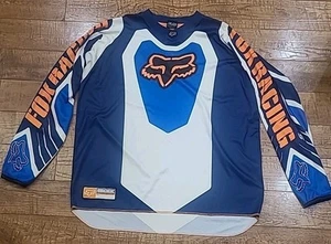 Y2K Fox Racing Jersey Uomo Dirt Bike Performance Maglia Motocross Taglia 2XL - Foto 1 di 12