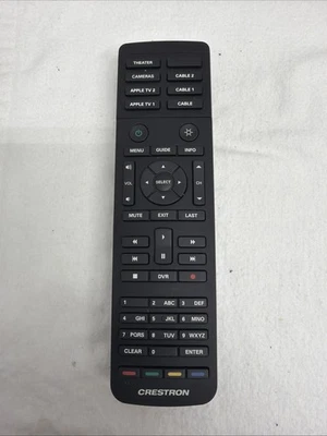 Crestron HR-150-B черный ручной пульт дистанционного управления 8 верхних кнопок всего 46 без крышки аккумулятора - Изображение 1 из 4