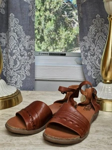 Miz Mooz - Leather Ankle Strap Sandals - Marabel - Brandy - EU38 - Picture 1 of 8