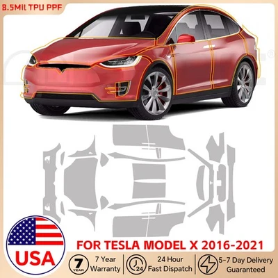 8.5Mil Matte PPF PreCut Full Car For Tesla Model X 2016-2021 Paint Protection - Image 1 of 4