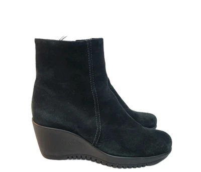 Botines de plataforma de cuña La Canadienne, Gavyn en negro talla 9,5 M #37659 Foto 1 de 4