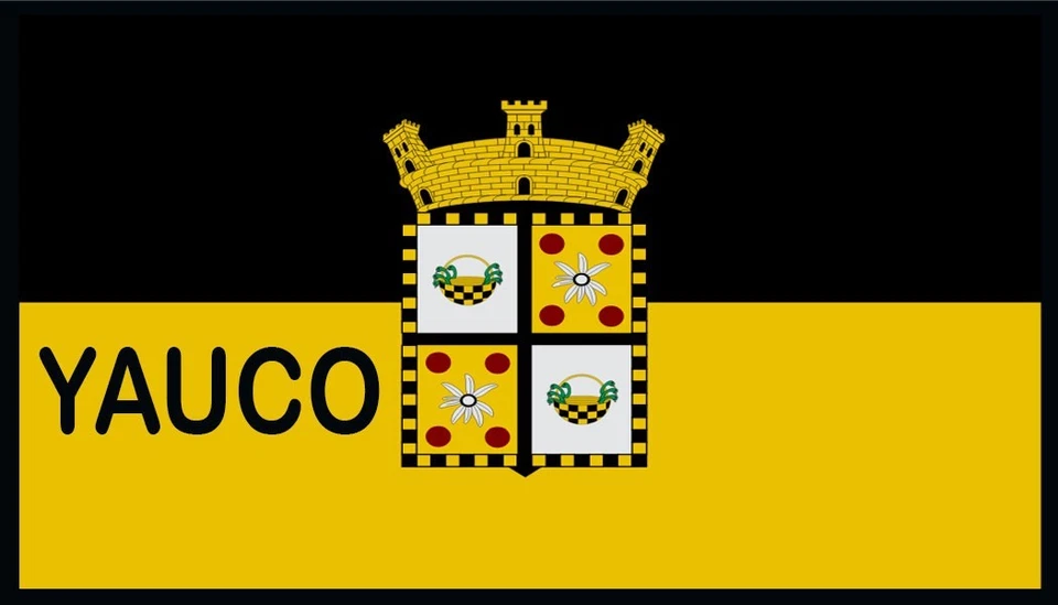 Yauco Flag Bandera Pueblo  Patch W/  Hook & Loop Fastener I - Image 1 of 1