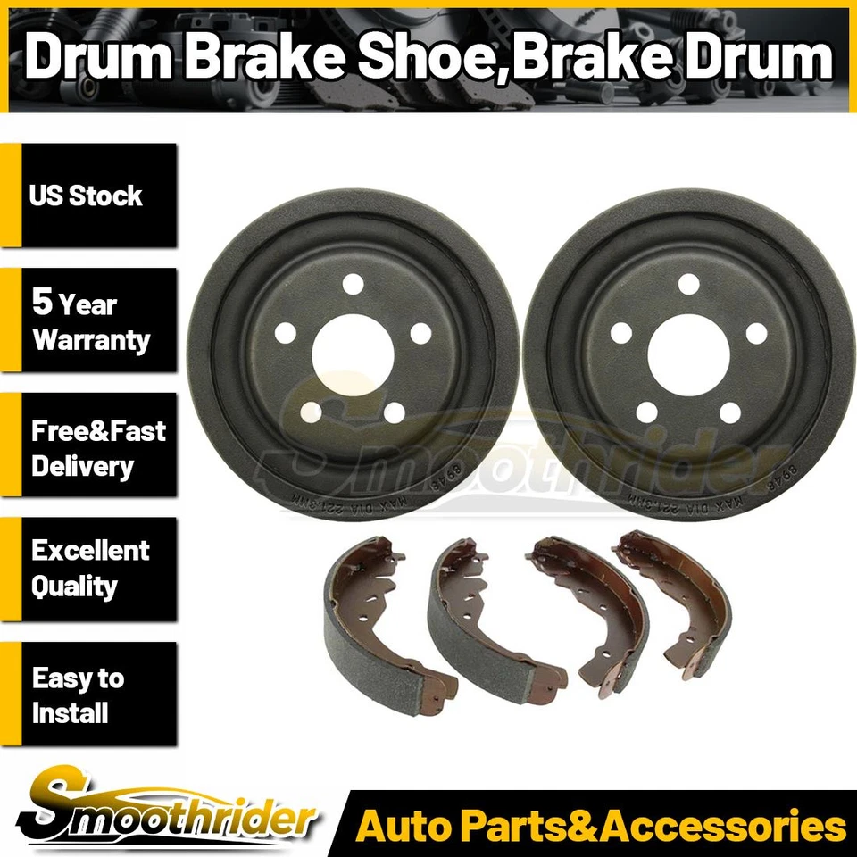 C-Tek 3x tambor traseiro freio sapata tambor de freio para Dodge 600 1984 1985 1986 1987 1988 - Imagem 1 de 4