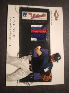 2004 FLEER PATCHWORKS INSERT CARD WITH ALEX RODRIGUEZ UNIFORM SWATH - Picture 1 of 2