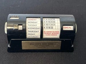 Vtg Cencal Perpetual Calendar Bakelite 1950's Victoria Precision Advertising - Picture 1 of 9