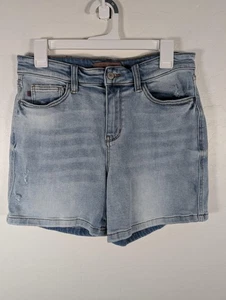 Judy Blue Shorts Womens Large Distressed Denim Casual 5 Pocket JB15295MD-CO - Picture 1 of 14