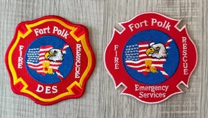 LOUISIANA - Fort Polk Emergency Services [ Lot of 2] - Patch Set - Fort Johnson - Picture 1 of 2