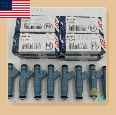 8 piezas inyectores de combustible 0280155715 para Dodge RAM 1500 2500 3500 1996-1999 5,2 L 5,9 L Foto 1 de 4