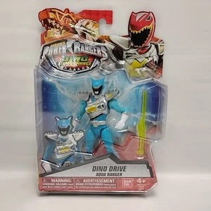 Power Rangers Dino Super Charge Dino Drive Aqua Ranger Action Figure New - Picture 1 of 5