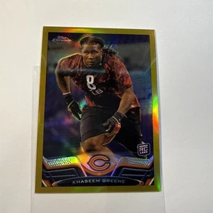 2013 Topps Chrome Khaseem Greene #/50 Gold Refractor Rookie RC #112 Bears - Picture 1 of 2