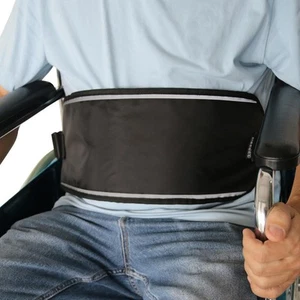 Wheelchair Seat Belt Safety Fixed Elderly Constrained Bands Black - Picture 1 of 6