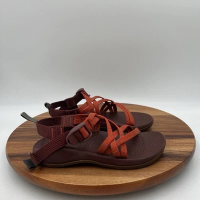 Sandalias con tiras talla 3 Chaco niños-junior ZX/1 Ecotread naranja quemado/borgoña Foto 1 de 4