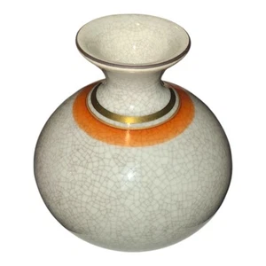 Royal Copenhagen Denmark Crackled Glaze Vase Thorkild Olsen #259 2352 Signed  - Picture 1 of 12