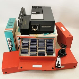 Vintage Hanimex La Ronde 1200 RF 35mm Slide Projector + 400 Slides Bundle - Picture 1 of 24