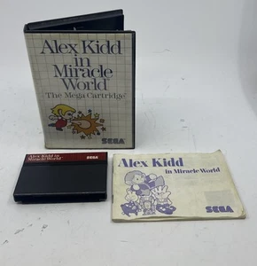 Alex Kidd In Miracle World - Sega Master System Boxed Complete With Manual CIB - Picture 1 of 5
