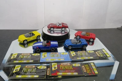 LOT OF 5 MATCHBOX PREMIERE CHEVY CORVETTES! NEAR MINT LOOSE!  RUBBER TIRES! - Image 1 of 4