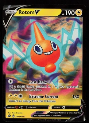 Rotom V SWSH257 Promo SWSH: Sword & Shield Promo Cards Pokémon Card - Image 1 of 2