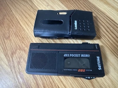 Black Philips Pocket Memo Dictaphone Cassette Voice Recorder - Image 1 of 4