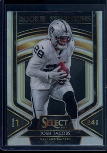 2019 Panini Select Rookie Selections Silver Prizm #5 JOSH JACOBS Raiders Packers - Bild 1 von 2