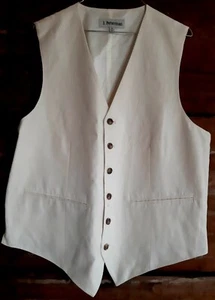 Gilet tuta uomo J Peterman seta avorio taglia 40 nuovo - Foto 1 di 6