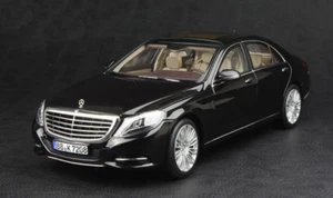 NOREV 1:18 2014 MERCEDES BENZ S CLASS W222 BLACK LIMITED EDITION MINT NIB - Picture 1 of 3