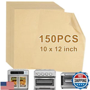 YQL 10x12 Inch 150PCS Disposable Air Fryer Liners, Unbleached Parchment Paper - Picture 1 of 5
