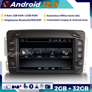 CarPlay Android 12 Autoradio GPS DAB+DTV Navi Mercedes G/C Klasse CLK Viano Vito - Bild 1 von 19