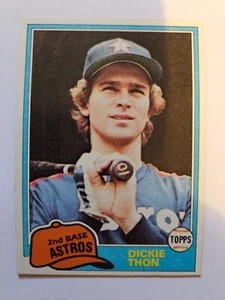 Topps 1981 negociado Dickie Thon #844 casi nuevo - Imagen 1 de 1