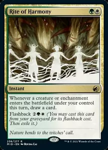 MTG Innistrad Midnight Hunt R Rite of Harmony #236 - Picture 1 of 1
