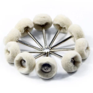 Juego de ruedas pulidoras de lana vástago de 1/8"" para kit de herramientas abrasivas de joyería Dremel - Imagen 1 de 5