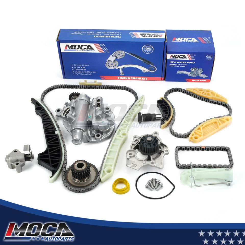 Kit de cadena de distribución bomba de agua de aceite para Audi A4 A5 A6 Q5 2012 2,0 L L L4 turboalimentado Foto 1 de 4