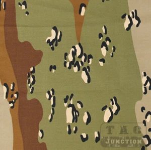 59"W 6 Color Chocolate Chip Desert Camo Ripstop Water Repellent Fabric - Picture 1 of 8