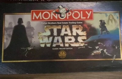 Star Wars MONOPOLY deluxe classic trilogy edition 1997 Complete - Image 1 of 2