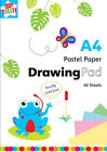 A4 Pastel Paper Drawing Pad Coloured Colour Neon Paper Art Craft 40 Sheets