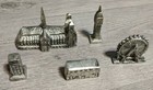 London Mini City Landmarks 5 Piece Metal Souvenir Set, Big Ben, Eye Of London