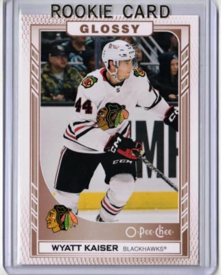 WYATT KAISER 23/24 Upper Deck Tin O-Pee-Chee OPC Glossy BRONZE Rookie Card #R-19 - Image 1 of 2