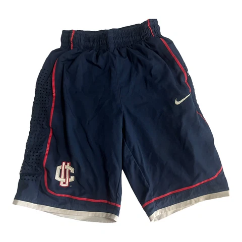 Vintage Nike UCONN HUSKIES Basketball Shorts Size Small Netting Sides Cover