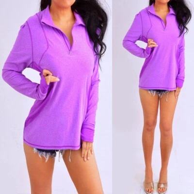 Camisa Top CHAMPION Púrpura Manga Larga Ropa Activa Grande L Foto 1 de 4