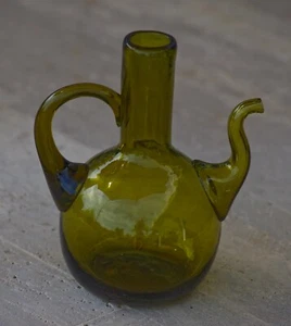 Mini cruet in vetro VINTAGE METÀ SECOLO 4 1/2"H anni 60 made in USA - Foto 1 di 6
