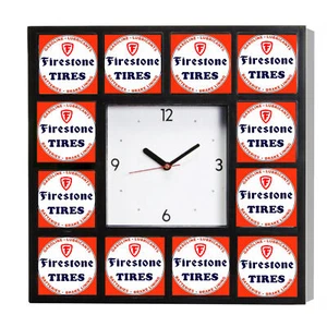 Firestone Tires Retro Advertising Promo Garage Clock 10.5". Not $65 - Picture 1 of 4